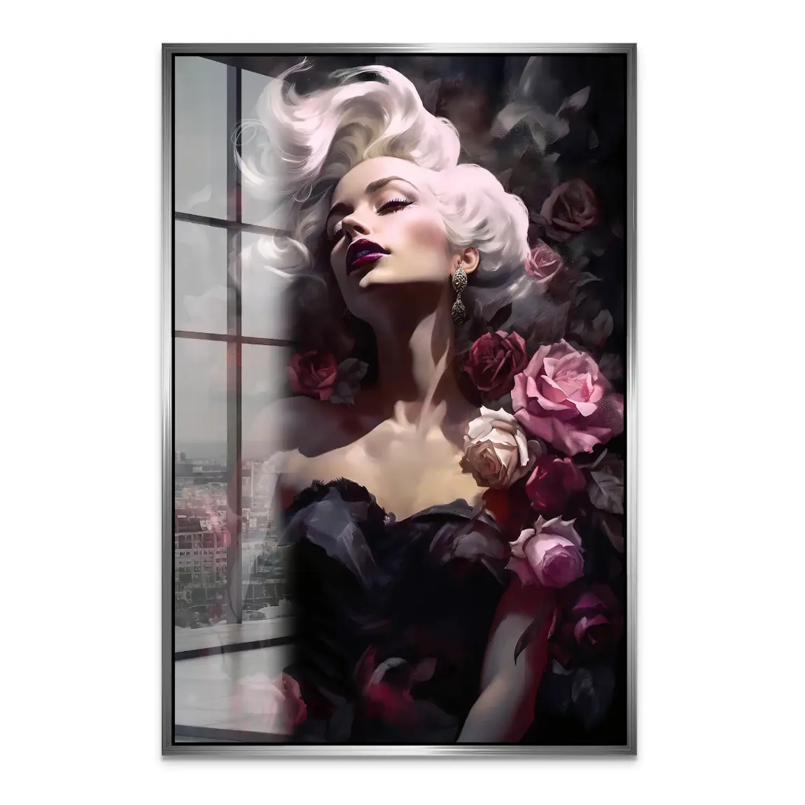 Velvet Rose Marilyn Monroe Acrylglas Bild