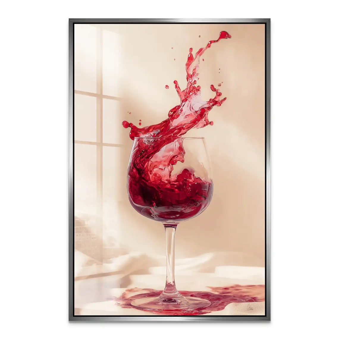 Ruby Splash Acrylglas Bild