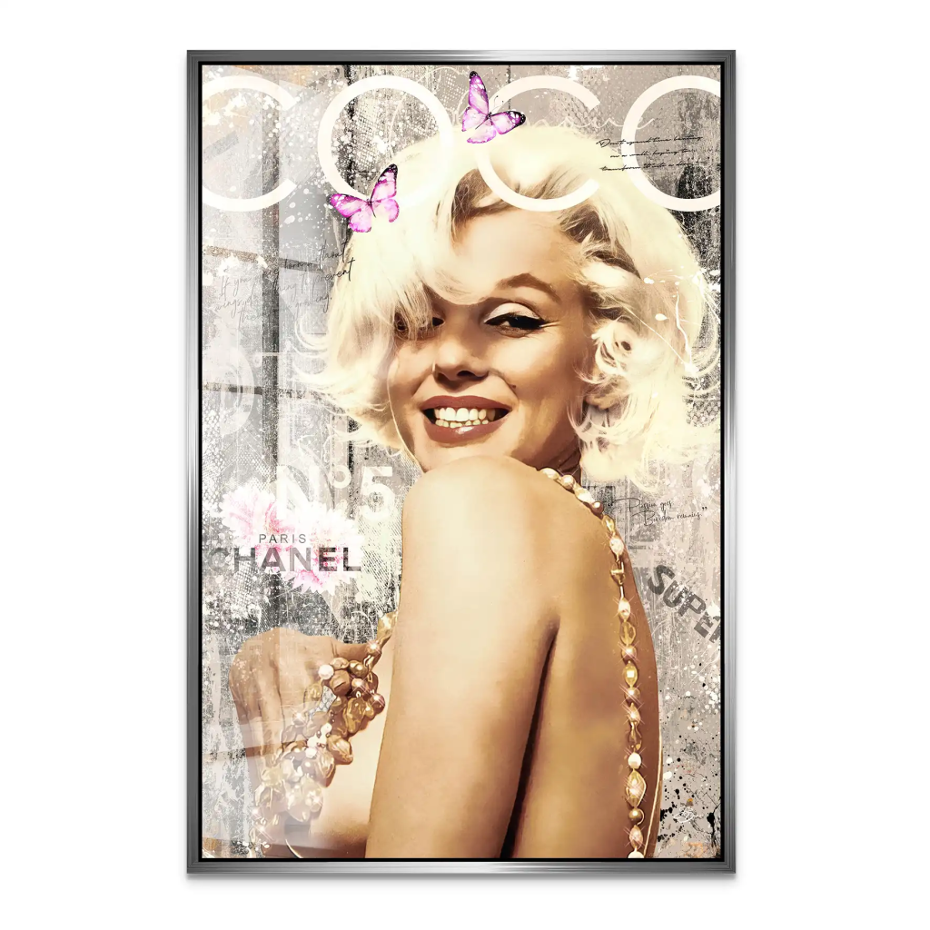 Marilyn Coco Retro Acrylglas Bild INGALERIE