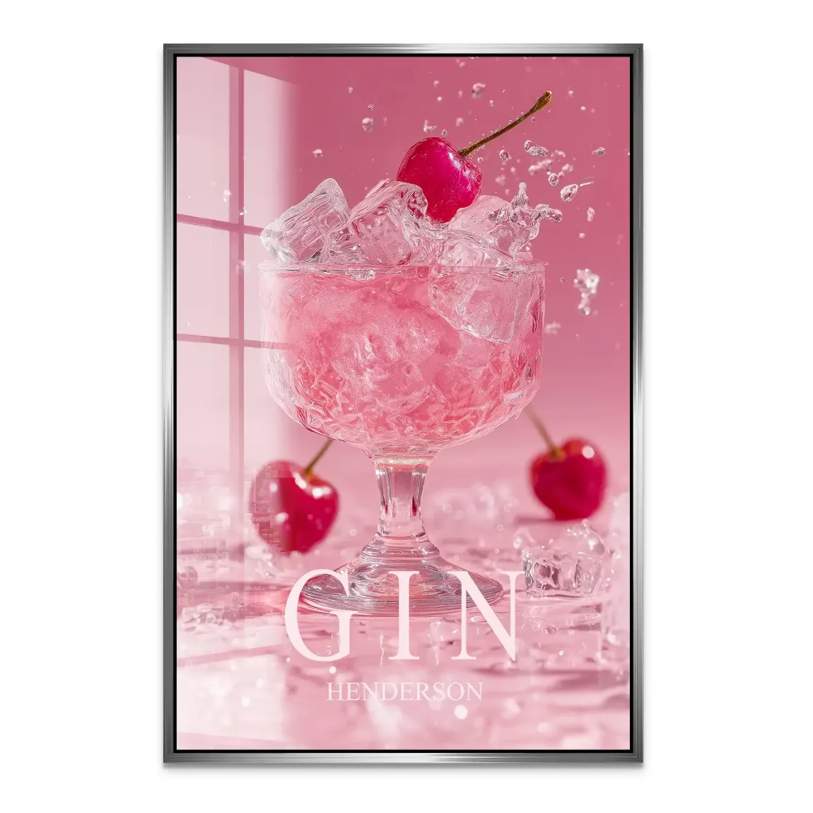Gin Rosé Acrylglas Bild