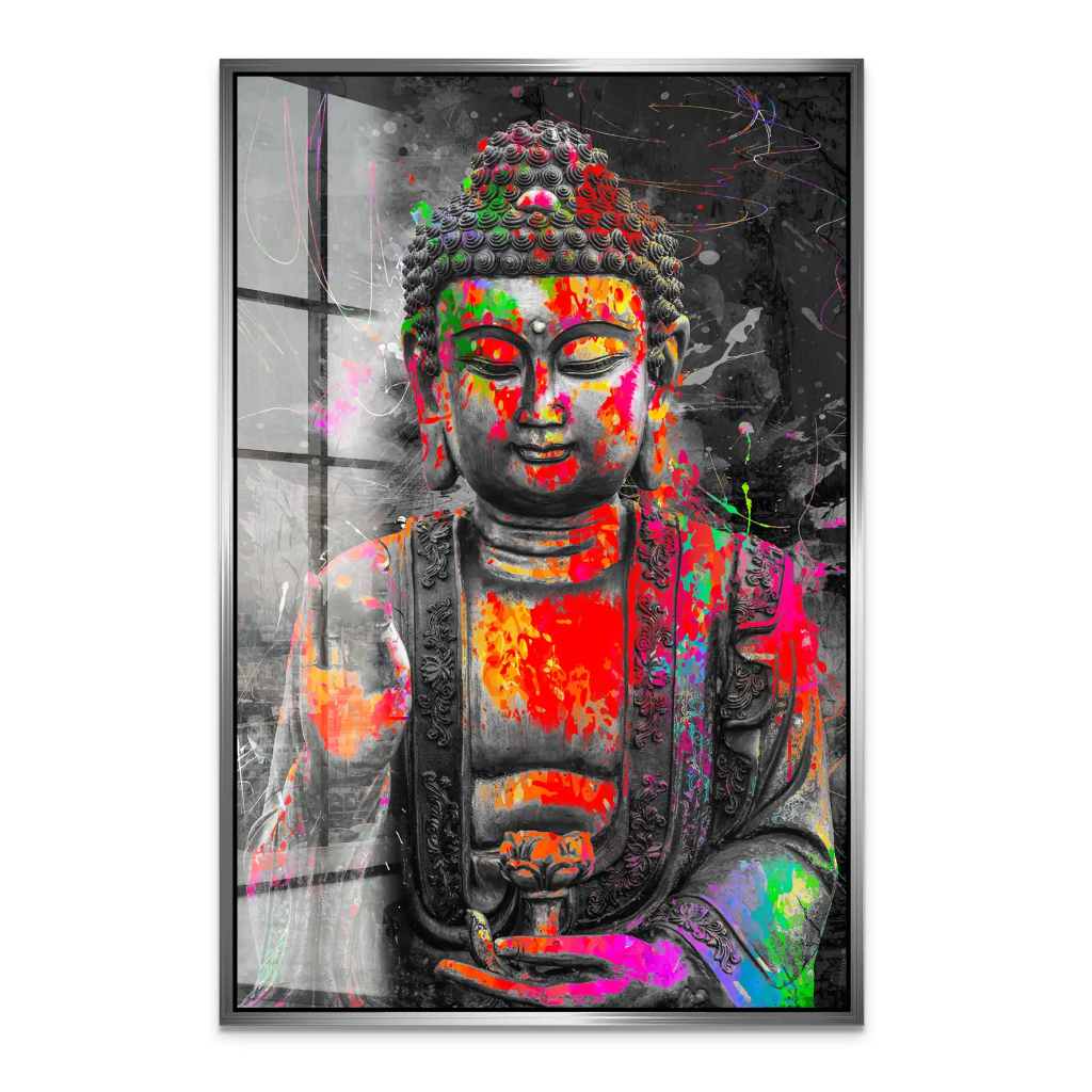 Buddha Pop Art Acrylglas Bild INGALERIE