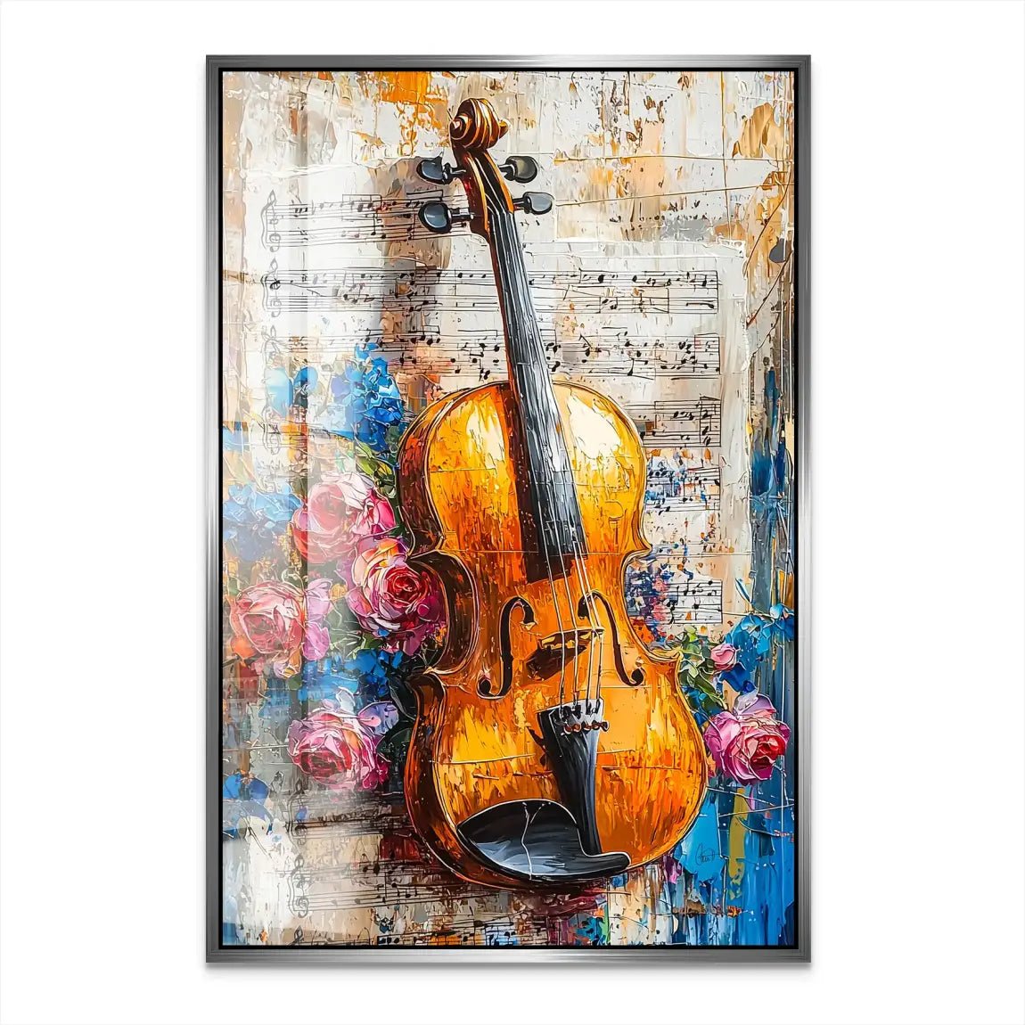 Violine Abstrakt Nr.2 Acrylglas Bild INGALERIE