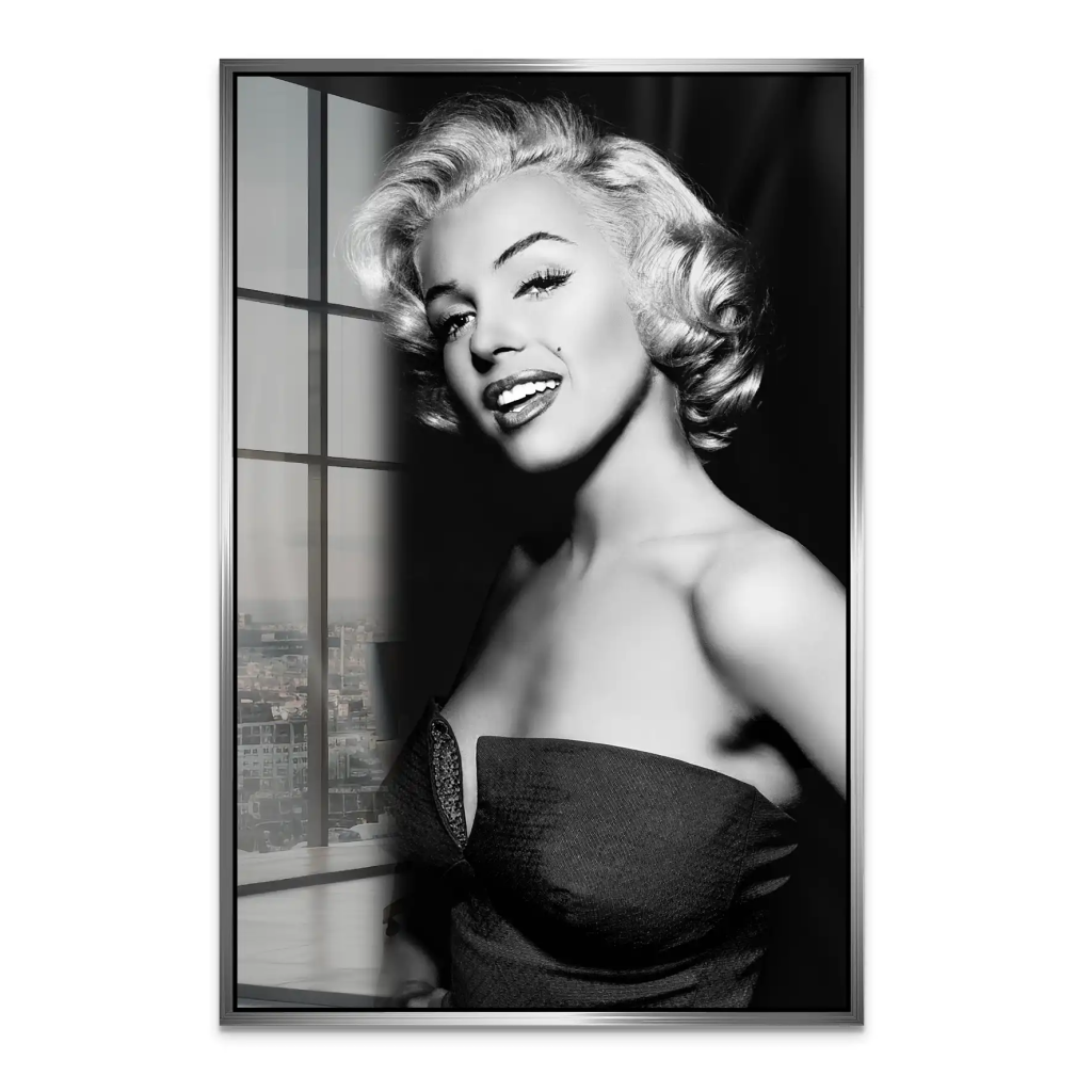 Marilyn Black and White Acrylglas Bild INGALERIE
