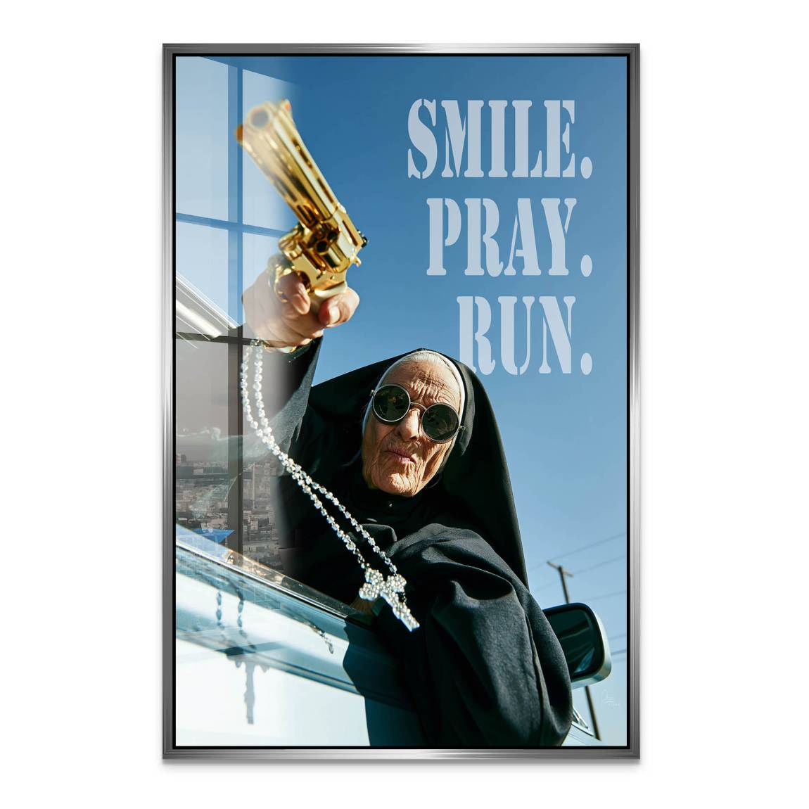 Rebel Nun Acrylglasbild