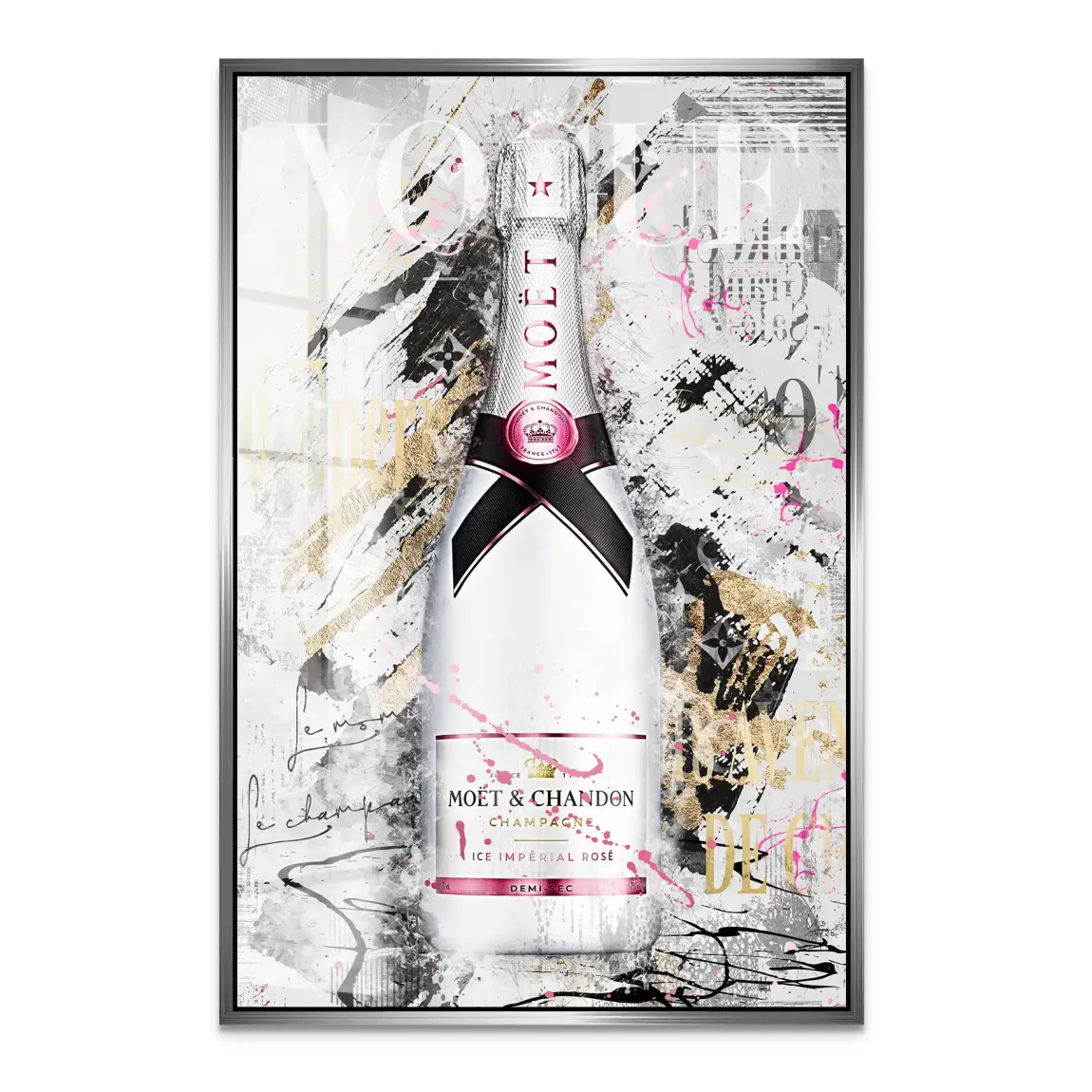 Champagner Rosé Acrylglasbild