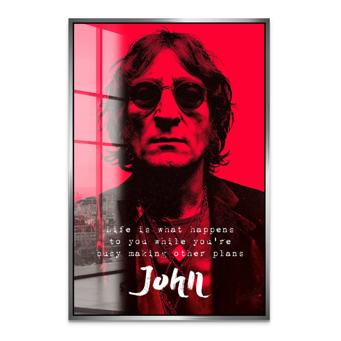 Lennon Red Vision Acrylglas Bild