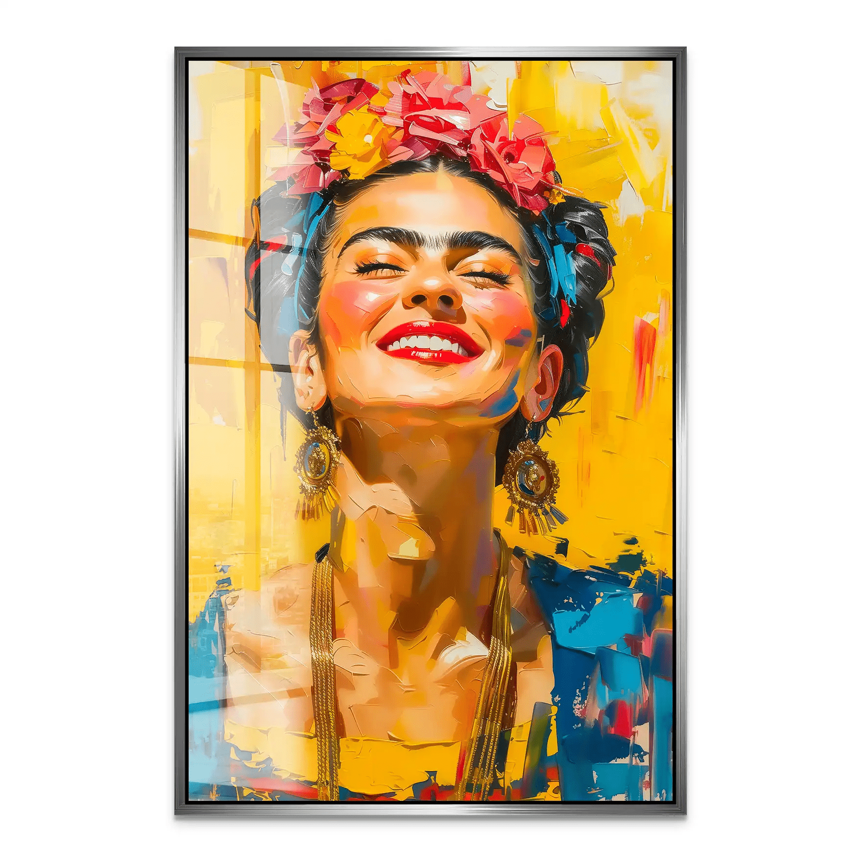 Lachende Frida Acrylglas Bild INGALERIE