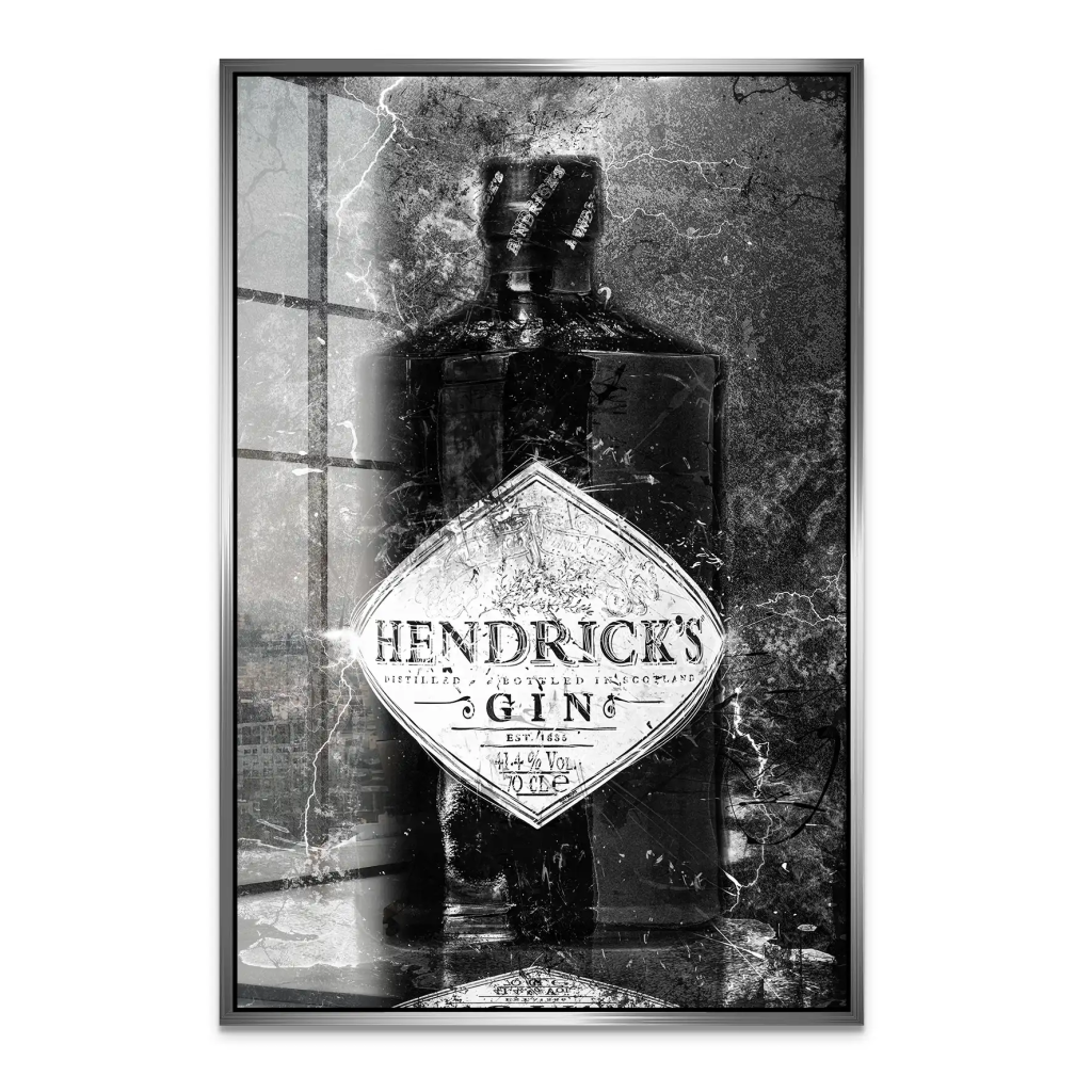 Gin Abstrakt Black Style Acrylglas Bild INGALERIE