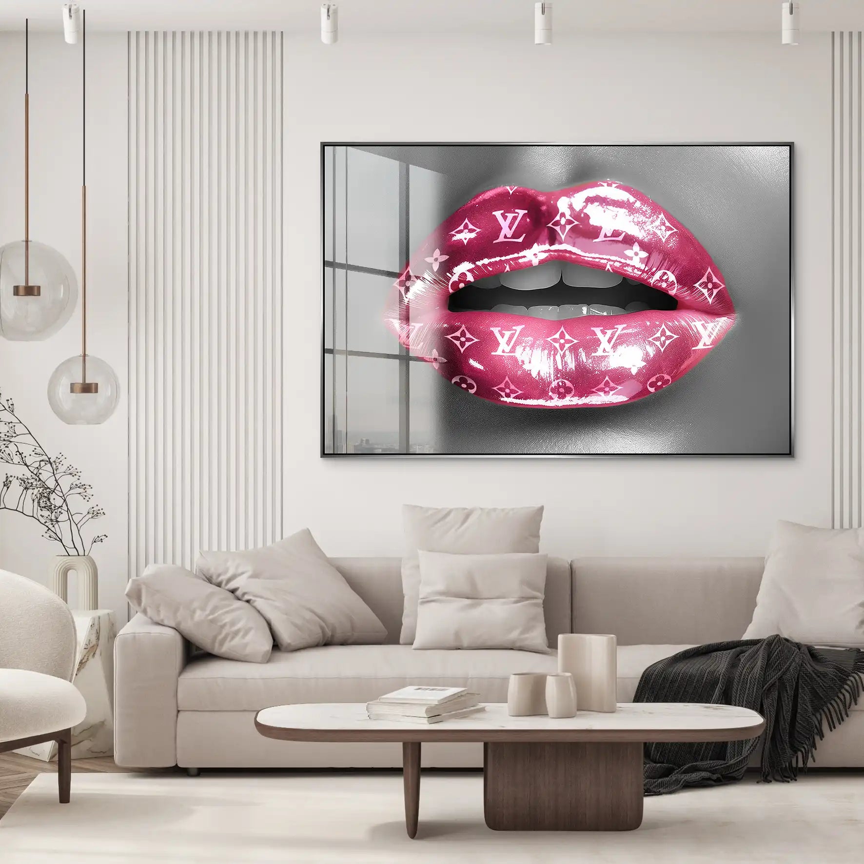 Pink Louis Lips Acrylglas Bild INGALERIE