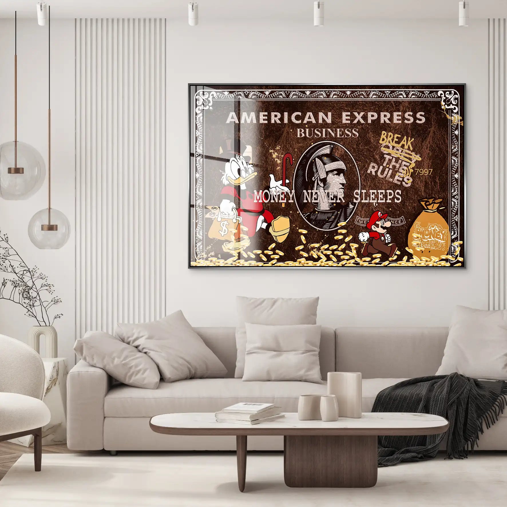 Dagobert Vintage Amex Acrylglas Bild INGALERIE