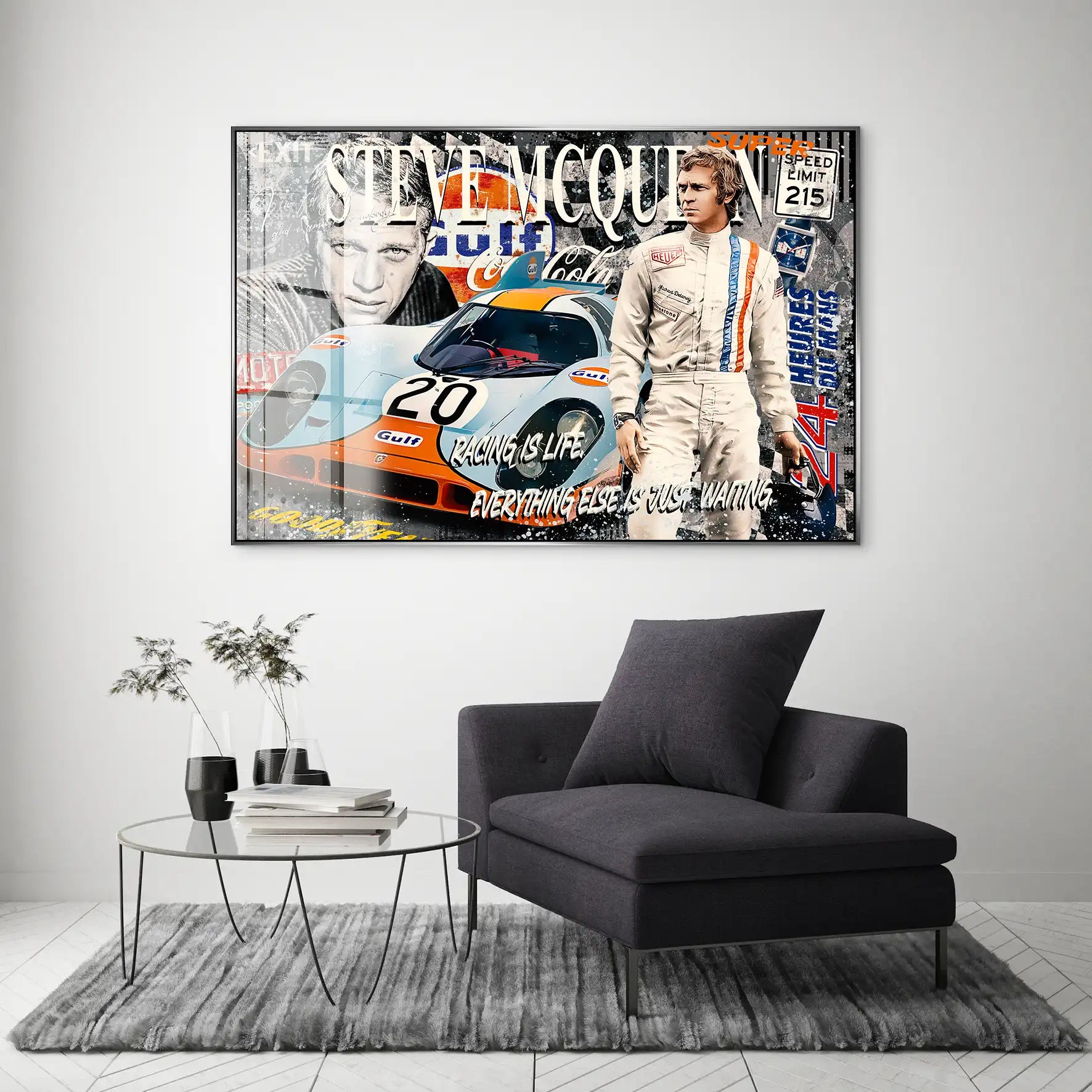 Steve Gulf Racing Acrylglas Bild INGALERIE