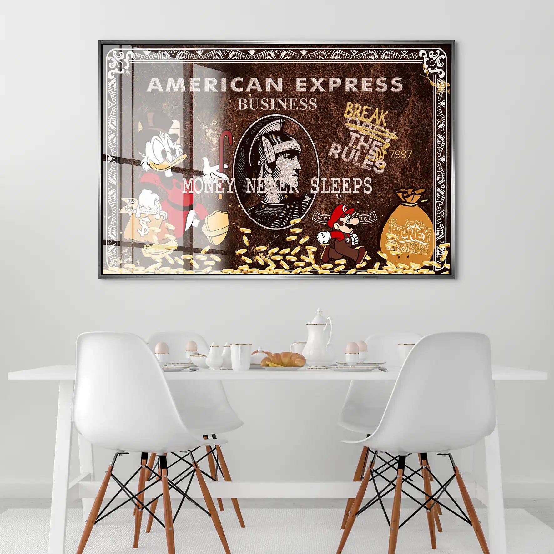 Dagobert Vintage Amex Acrylglas Bild INGALERIE