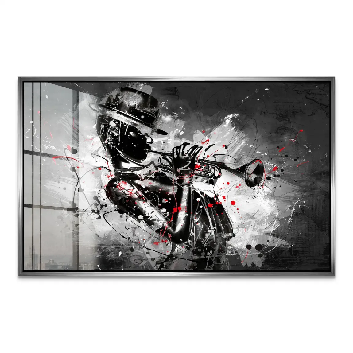 Jazzman Noir Symphony Acrylglas Bild