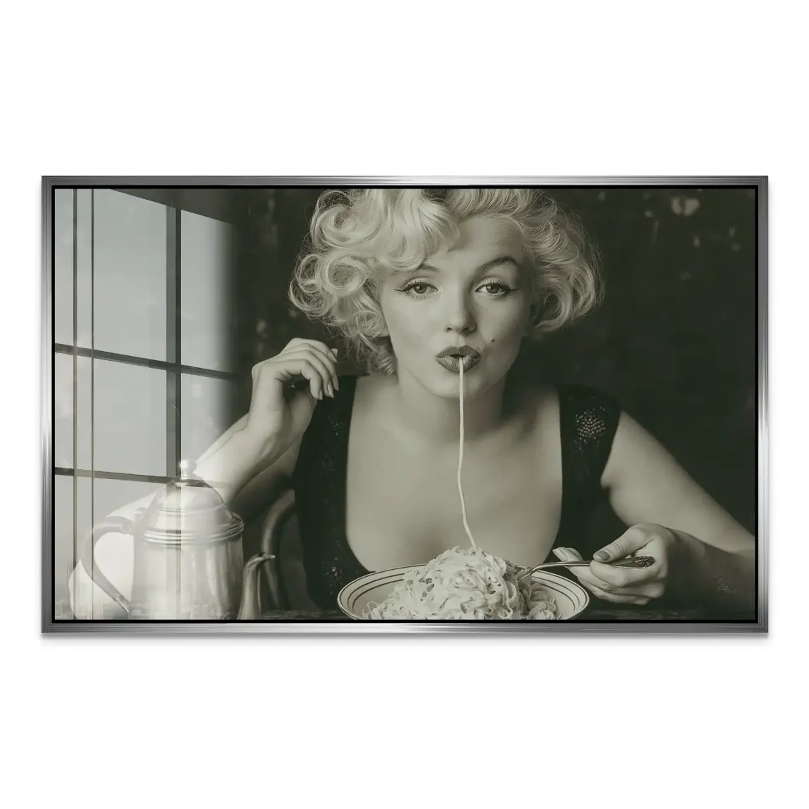 Marilyn Pasta Acrylglasbild
