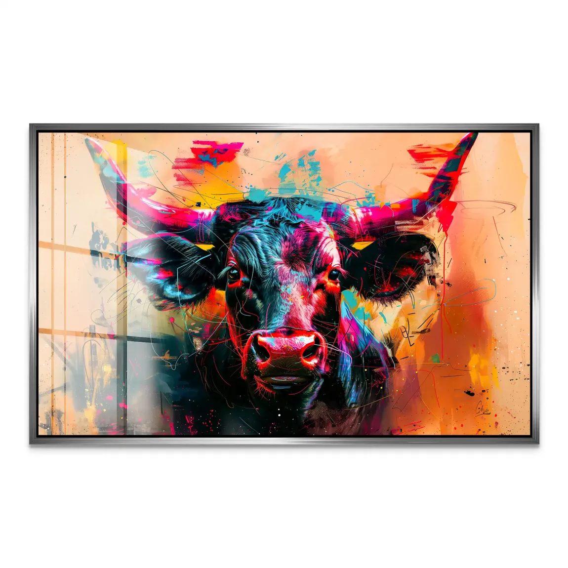 Majestic Bull Acrylglas Bild