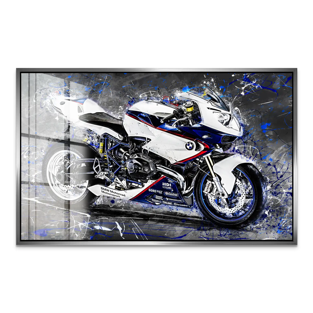 BMW HP2 Abstrakt Style Acrylglas Bild INGALERIE