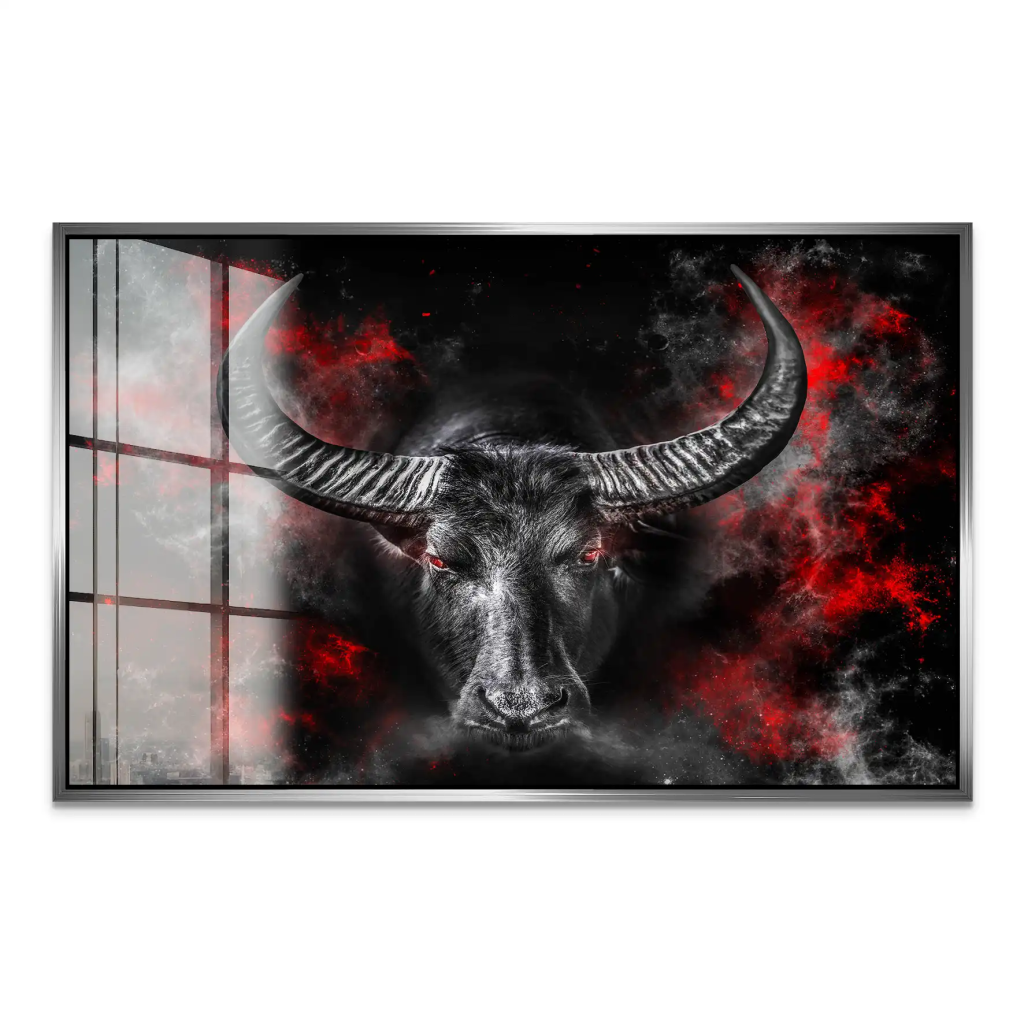 Stier Abstrakt Style Acrylglas Bild INGALERIE