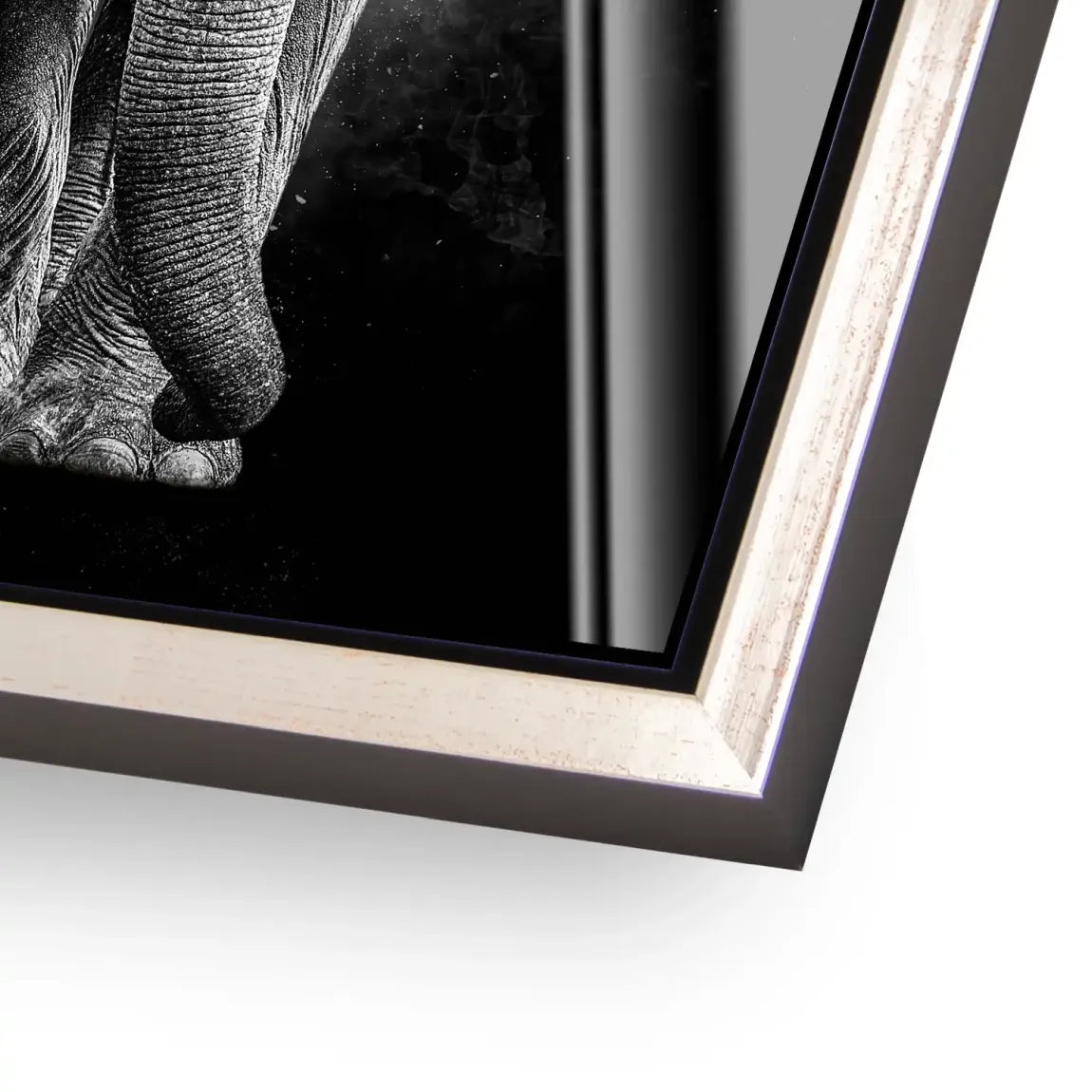Elefant Noir Acrylglasbild