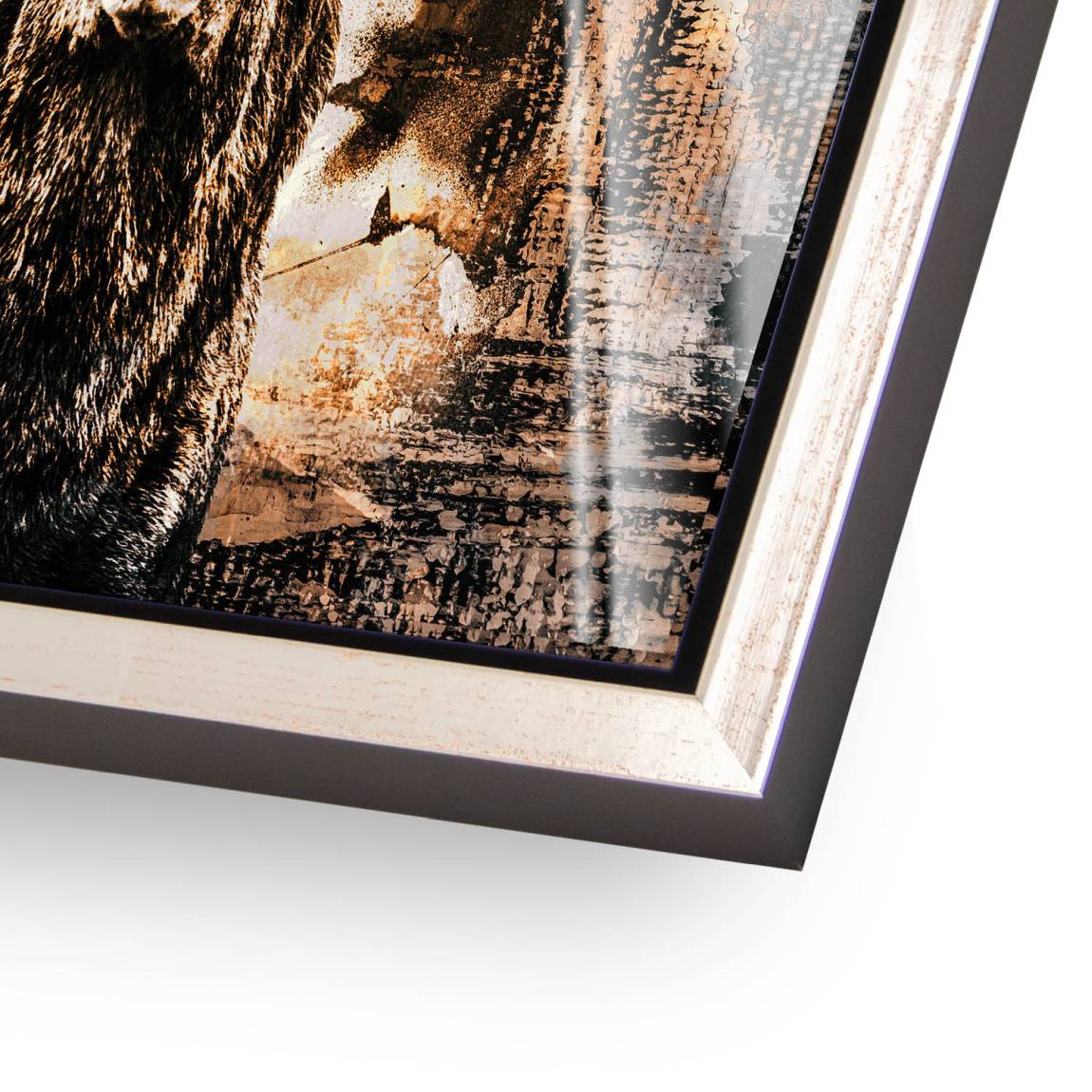 Hirsch Abstrakt Art Acrylglasbild