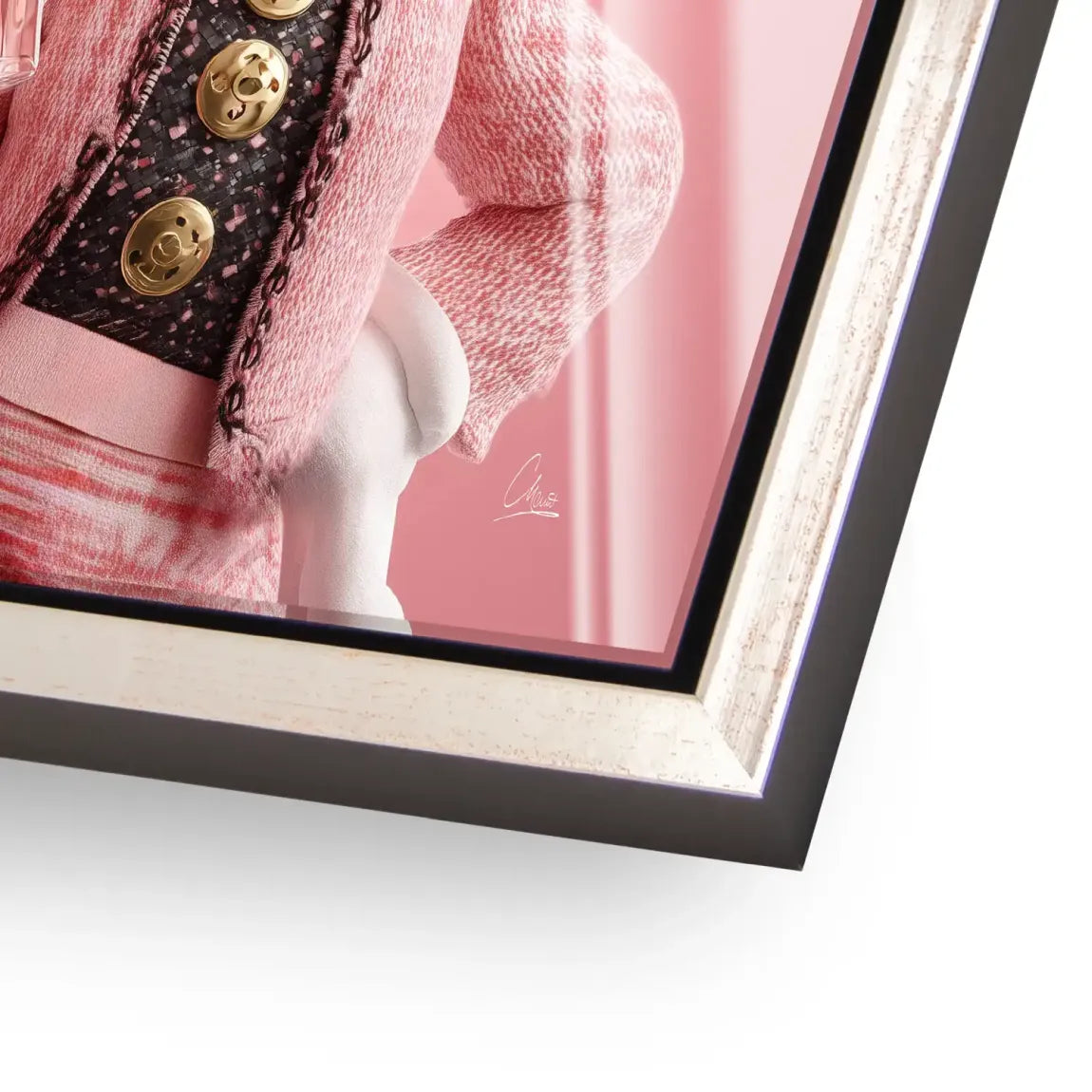 Paris Glam Minnie Maus Acrylglasbild