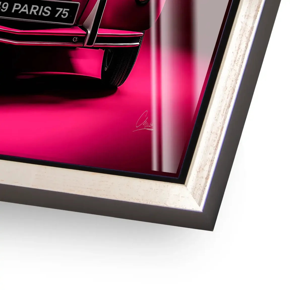 Pink Magic 2CV Acrylglasbild