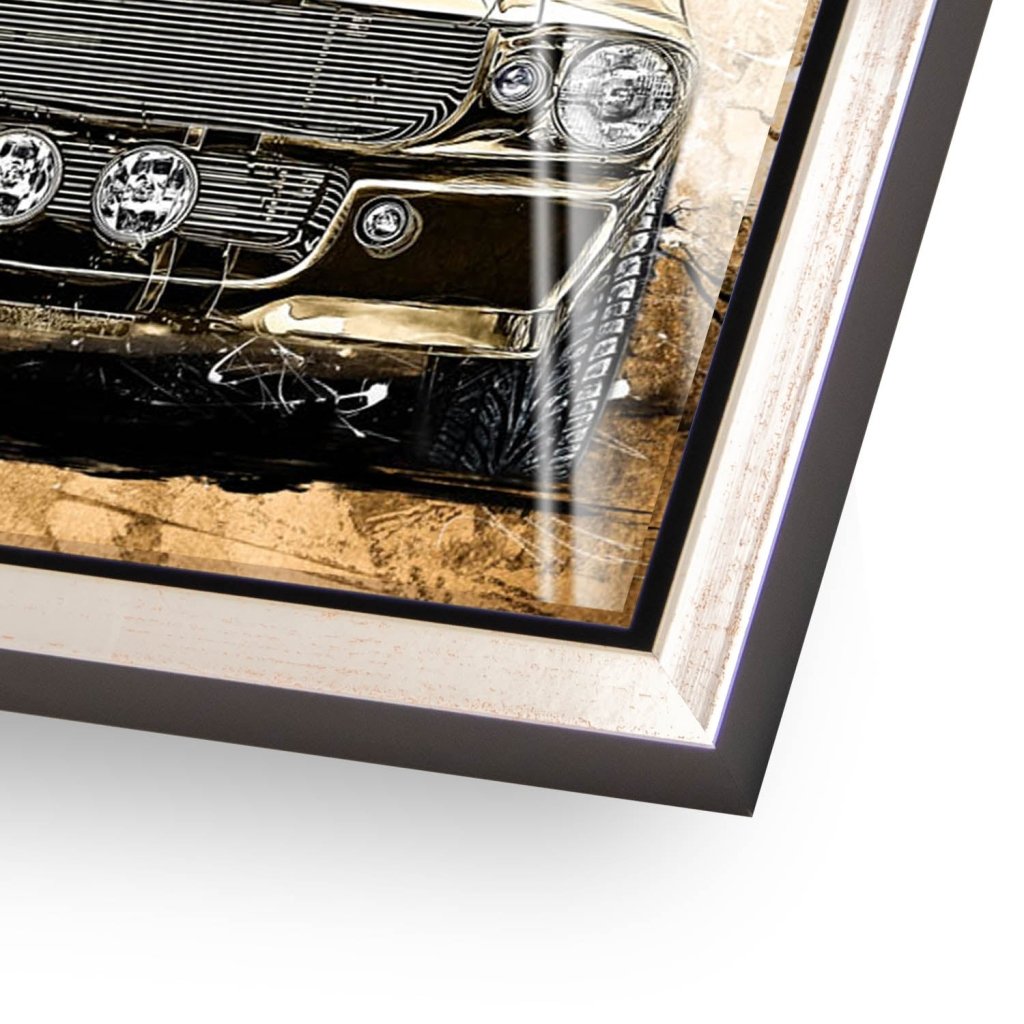 Ford Mustang Pop Art Retro Style Acrylglas Bild INGALERIE