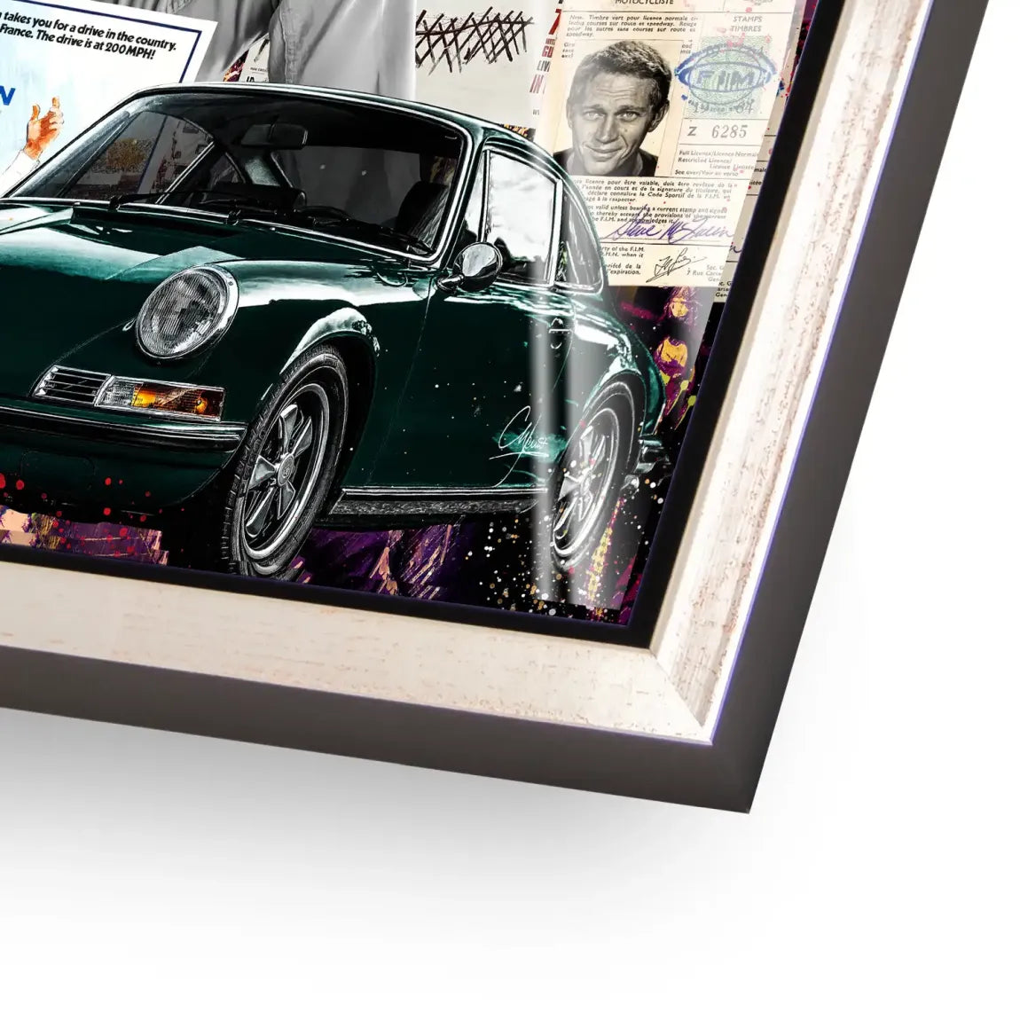 Steve McQueen Retro Drive Acrylglasbild