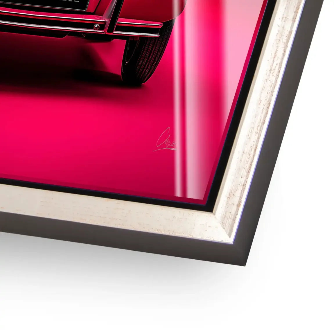 Mademoiselle Chic 2CV Acrylglasbild