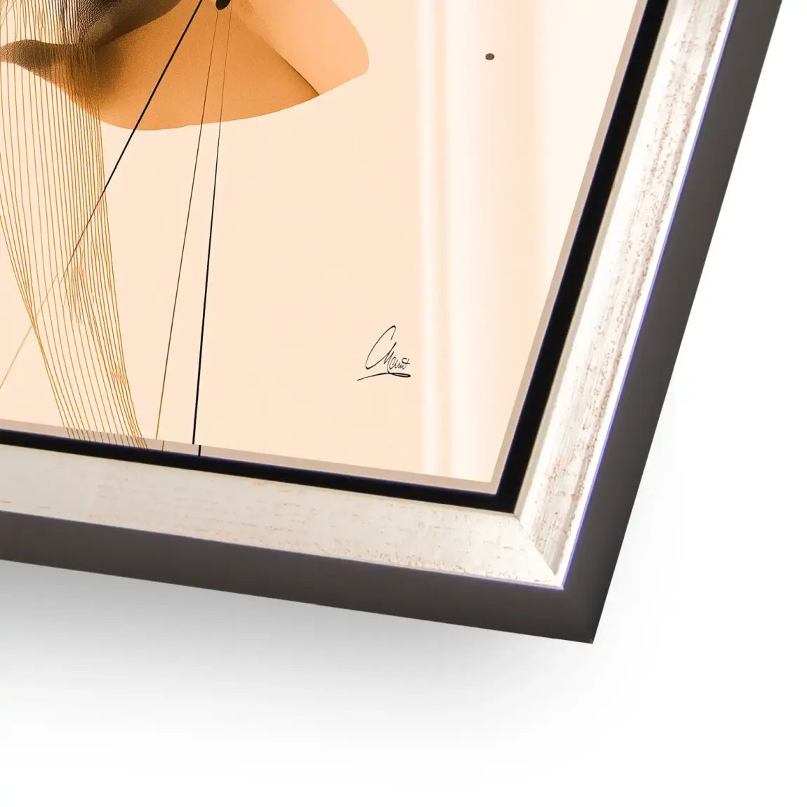 Amber Flow Harmony Acrylglasbild