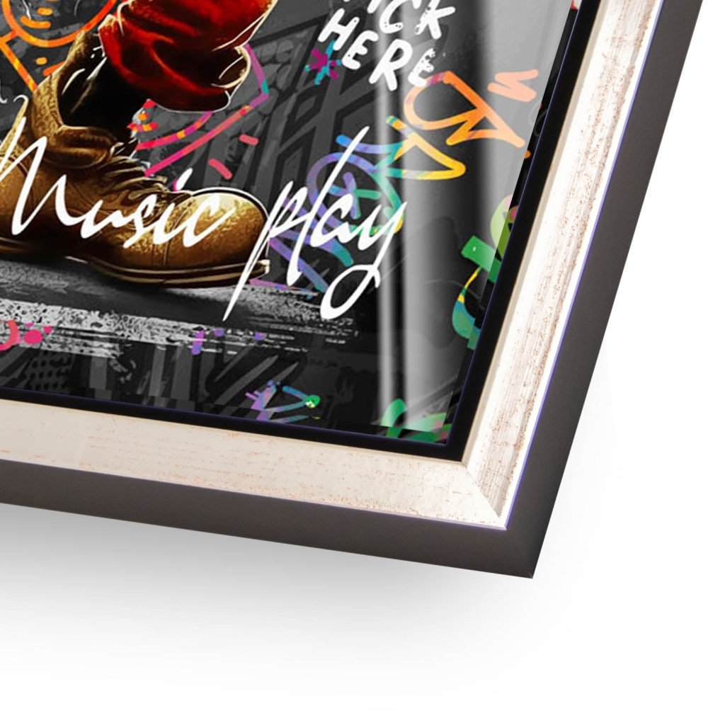 Micky Maus Dance Street Art Acrylglas Bild INGALERIE