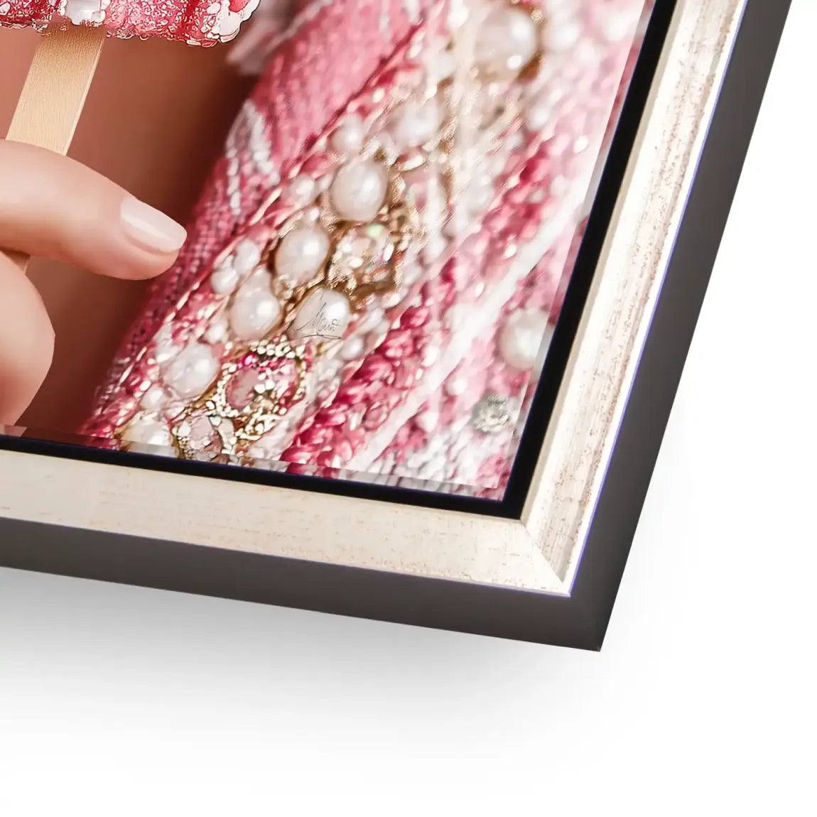 Pink Pearl Ice Couture Chanel Acrylglasbild