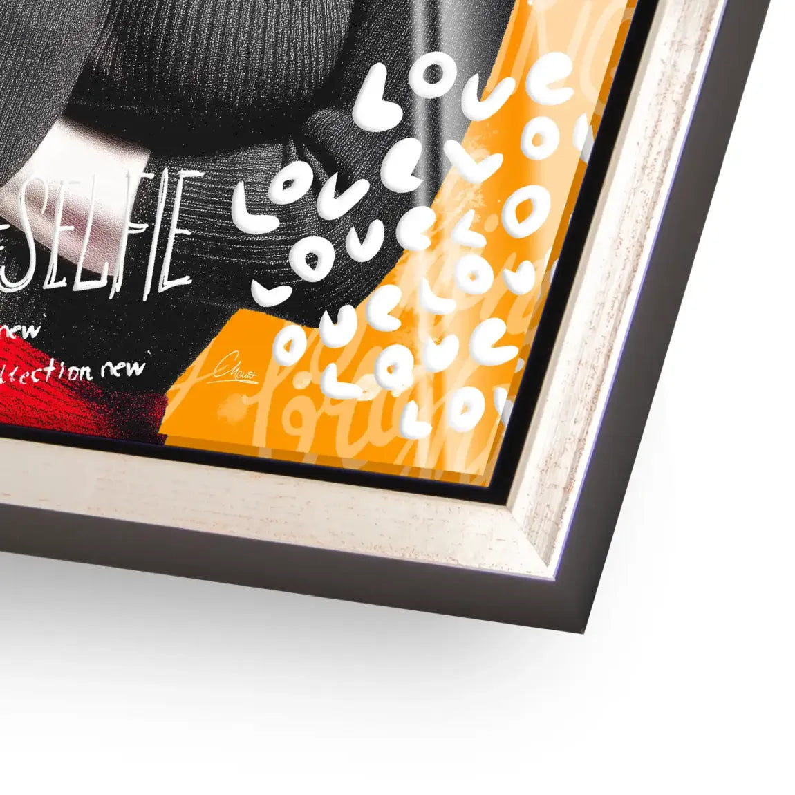 Marilyn Orange Kiss Pop Art Acrylglasbild