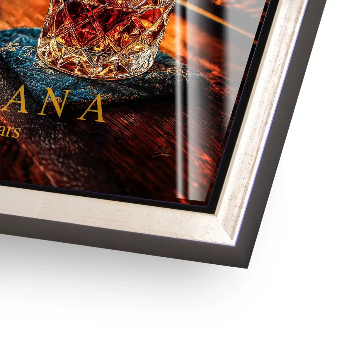 Havana Nights Whisky Acrylglasbild