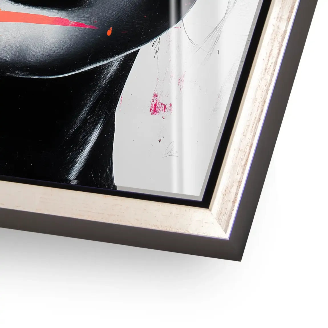 Abstrakt Pink Allure Acrylglasbild