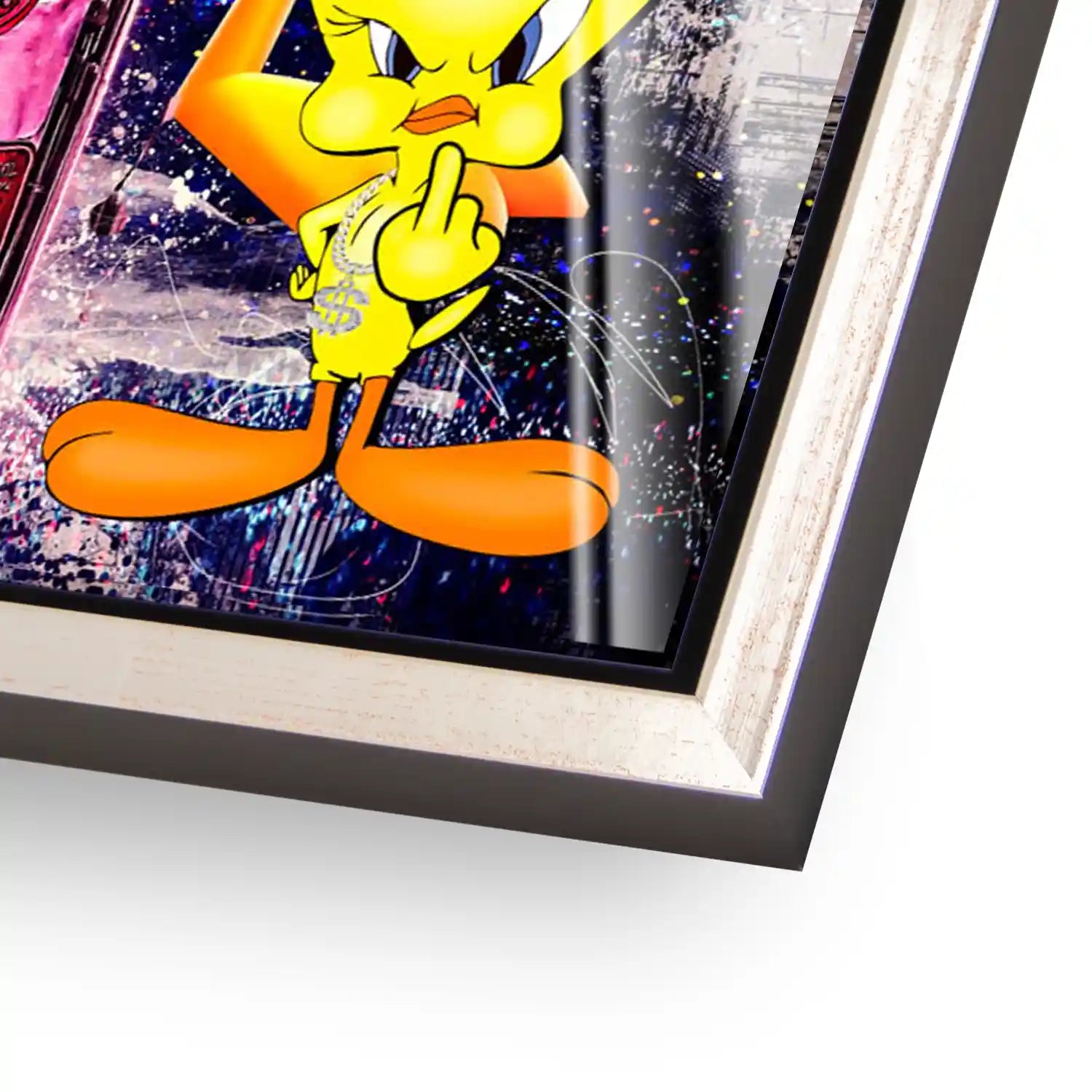 Duffy & Tweety Champagner Acrylglas Bild INGALERIE