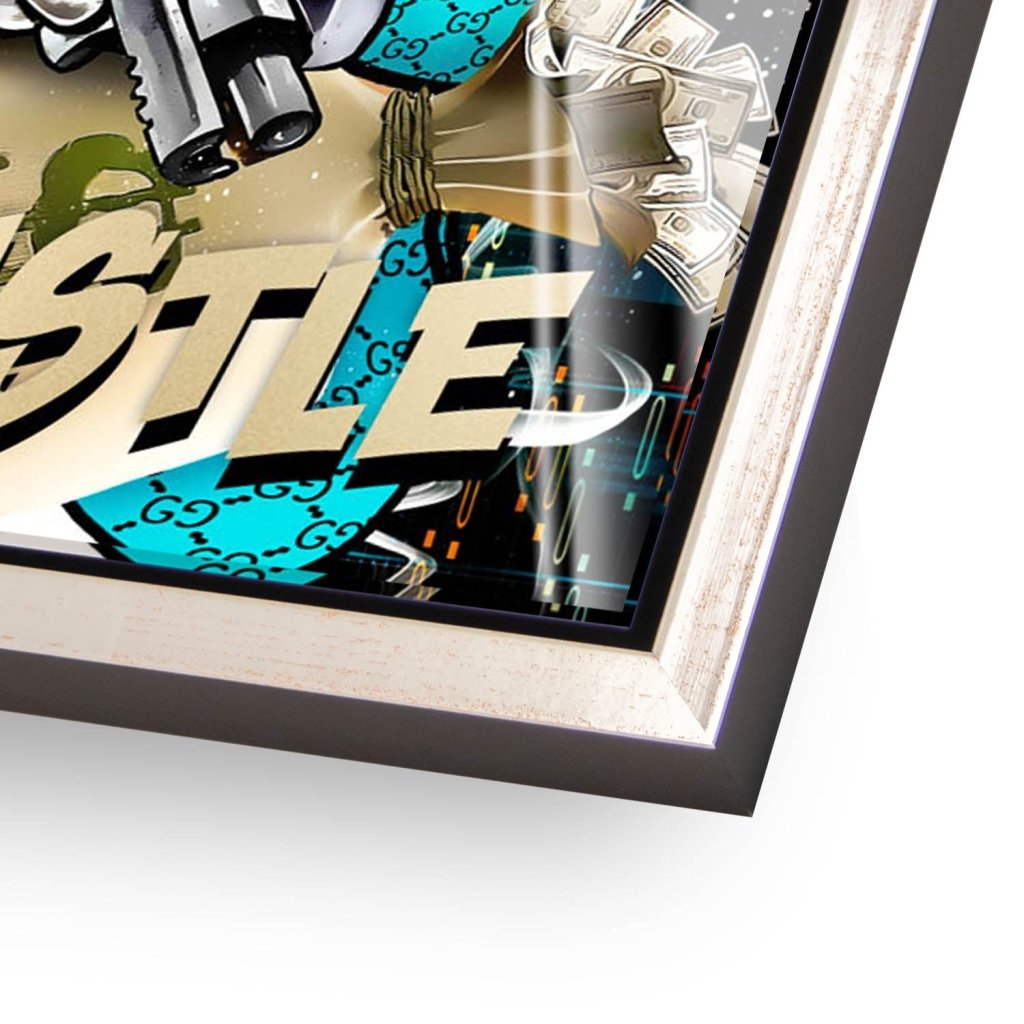 Dagobert Duck All Hustle Pop Art Acrylglas Bild INGALERIE