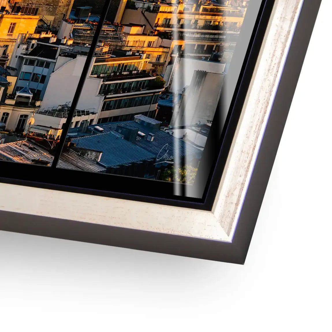 Sunset View Paris Acrylglasbild