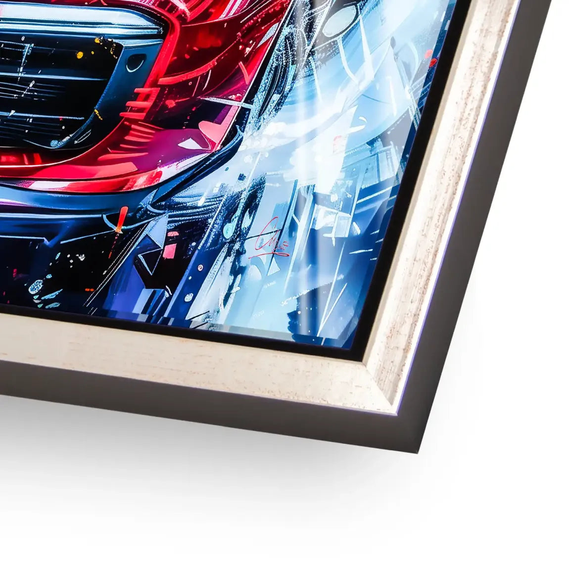 Red Pulse 911 Porsche Acrylglasbild