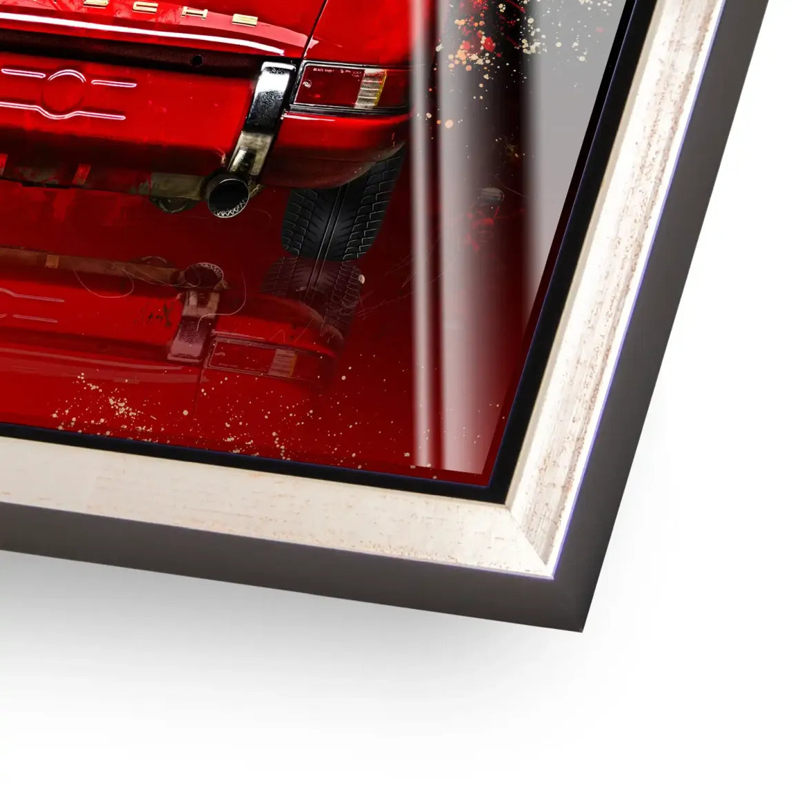 Red Legend 911 Retro Acrylglasbild