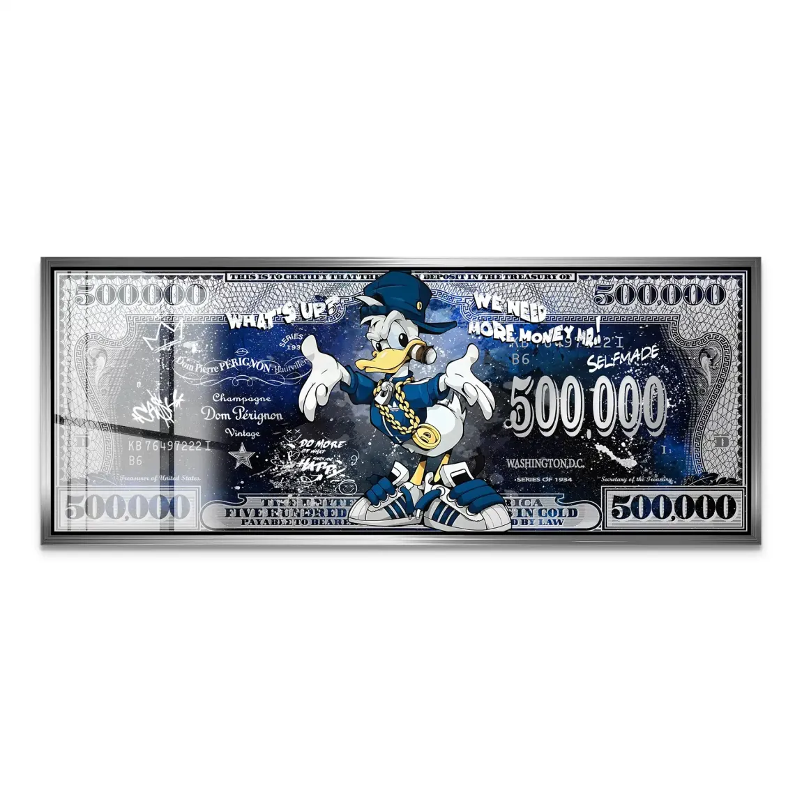 Donald More Money Acrylglas Bild INGALERIE