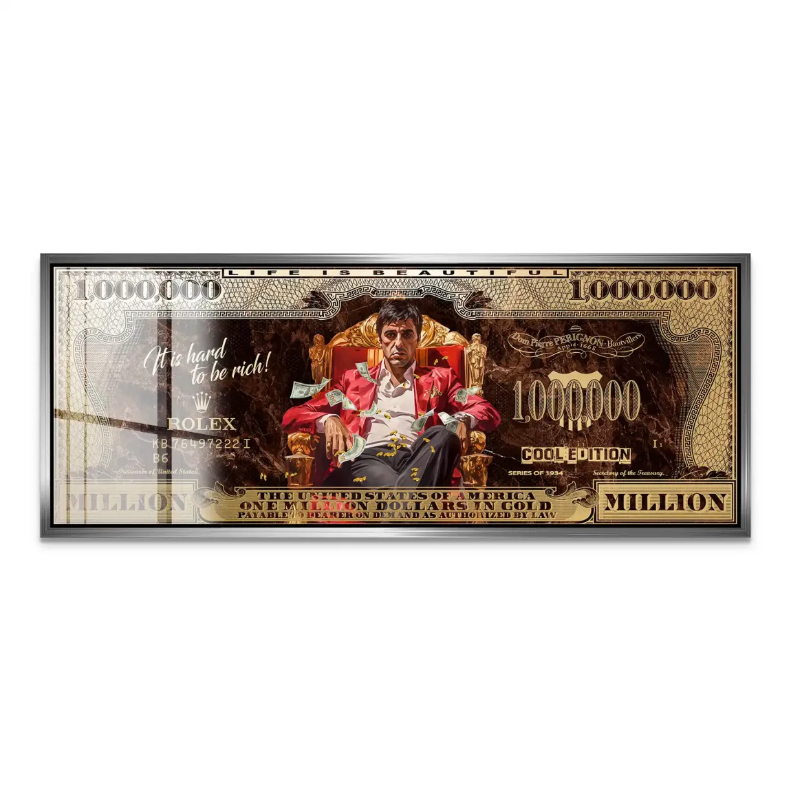Scarface Million Legacy Dollar Acrylglas Bild