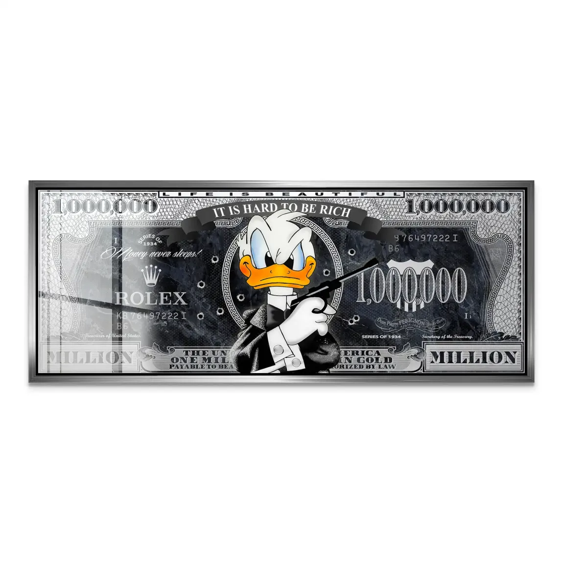 Donald Duck Bond Game Pop Art Acrylglas Bild INGALERIE