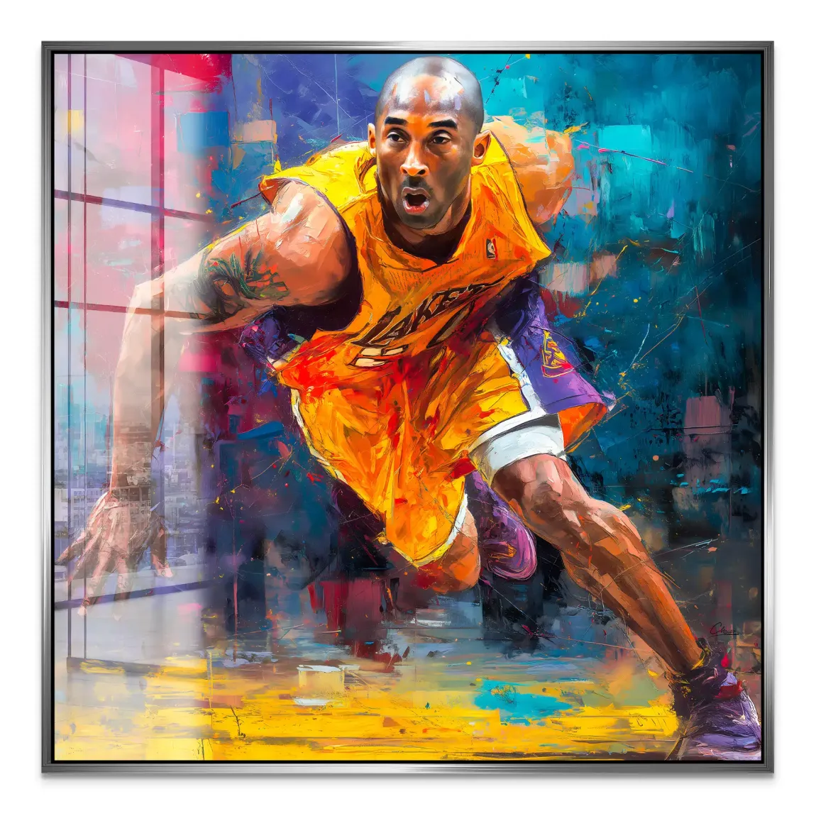 Kobe In Action Acrylglas Bild INGALERIE