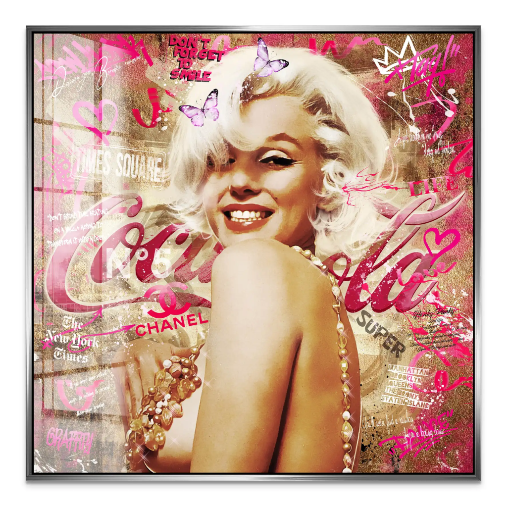 Marilyn Monroe Graffiti Style Acrylglas Bild INGALERIE