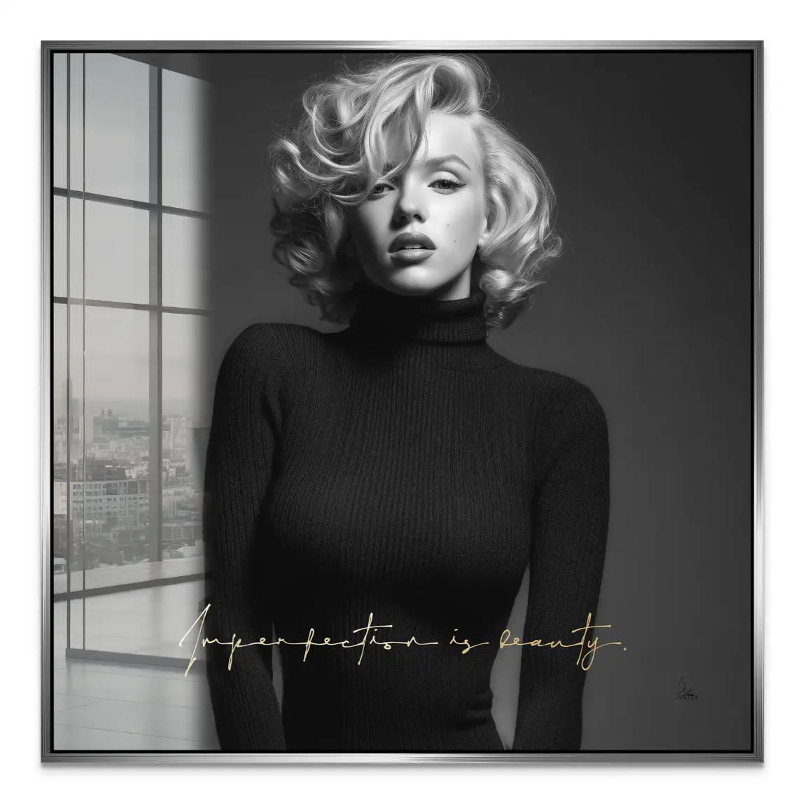 Marilyn Monroe Imperfection Acrylglasbild