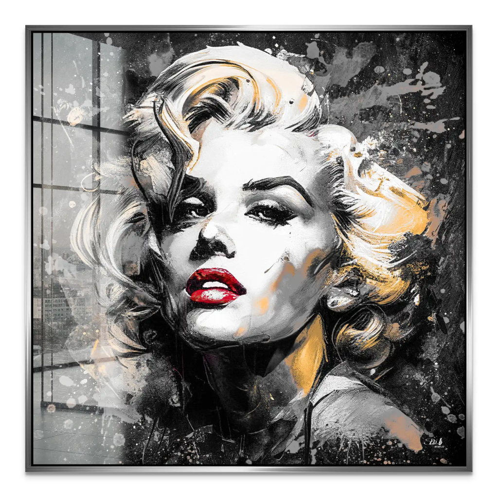 Marilyn Monroe Abstrakt Black Acrylglas Bild INGALERIE