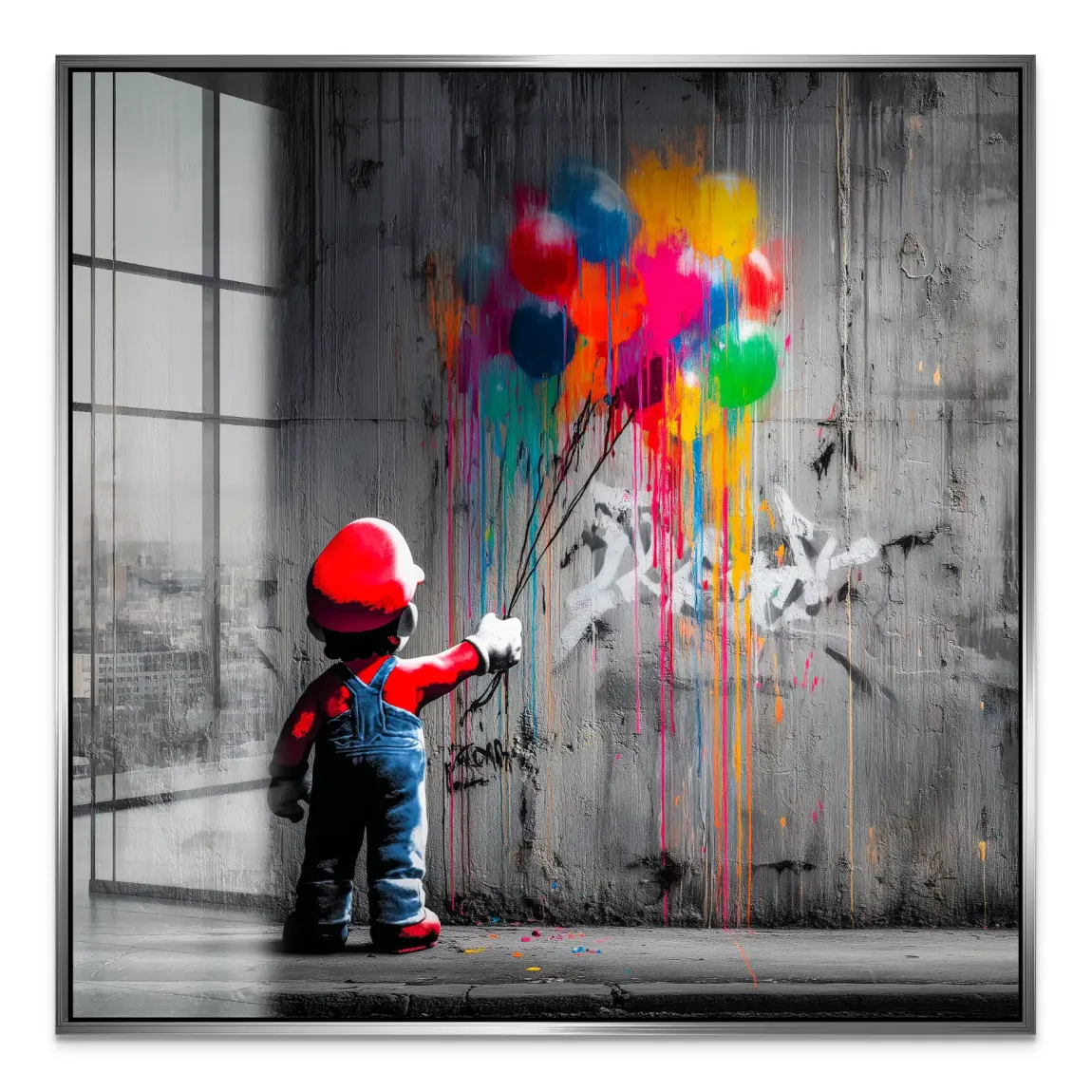 Mario Balloon Dreams Acrylglas Bild