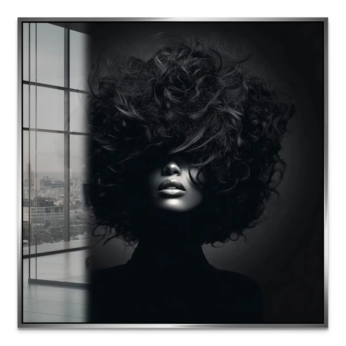 Beauty Curls Acrylglas Bild