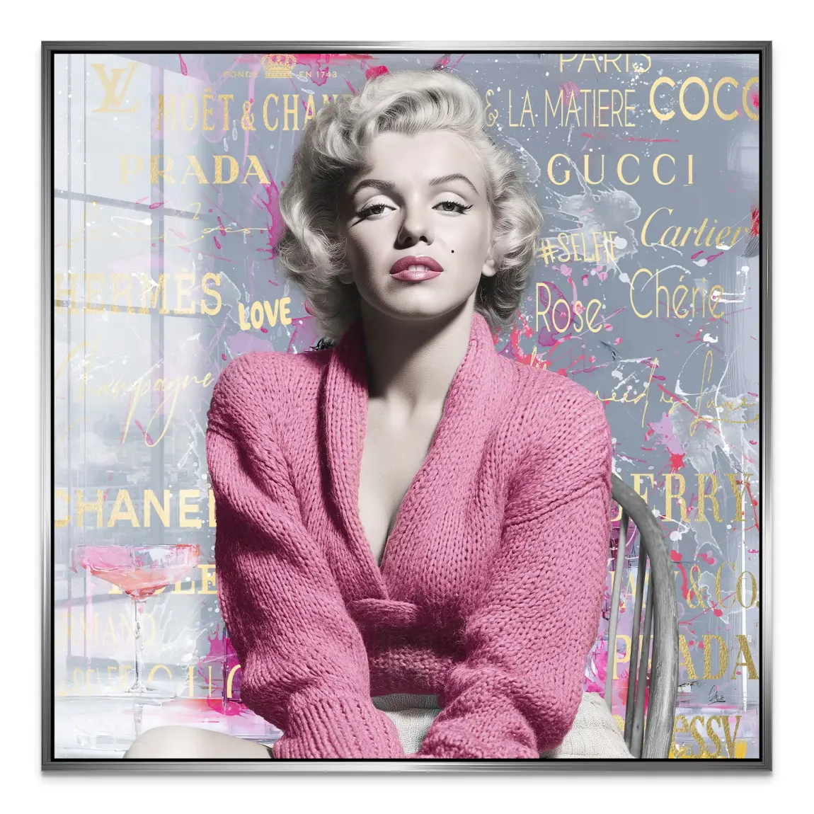 Marilyn Monroe Luxury Style Acrylglas Bild