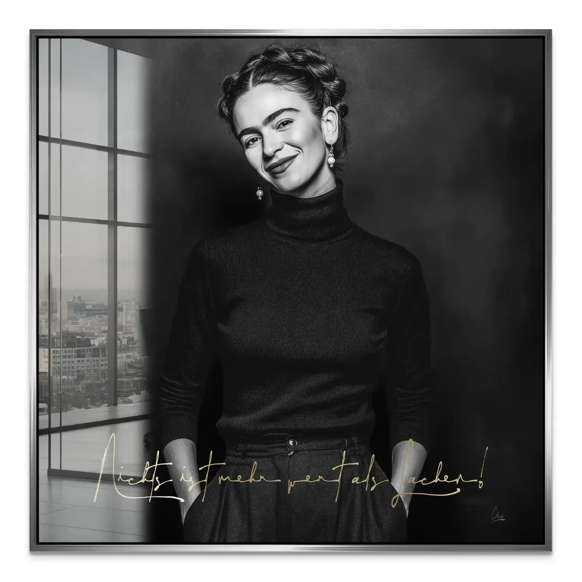 Frida Kahlos Lachen Acrylglas Bild